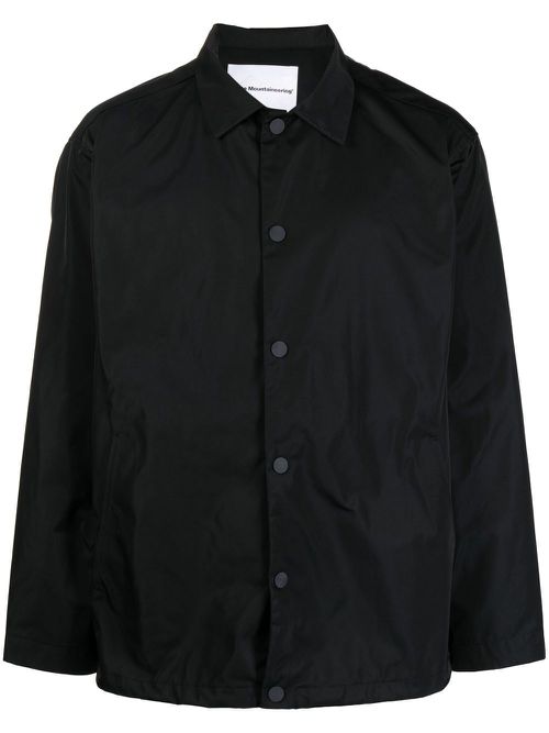 Buttoned classic-collar jacket - Blue