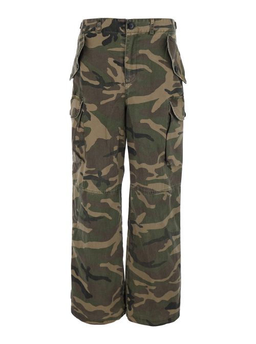 Camouflage Cargo Pants — Green