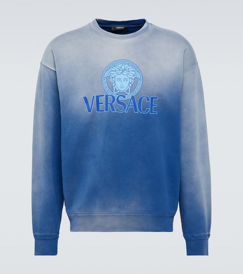 Medusa tie-dye cotton jersey sweatshirt
