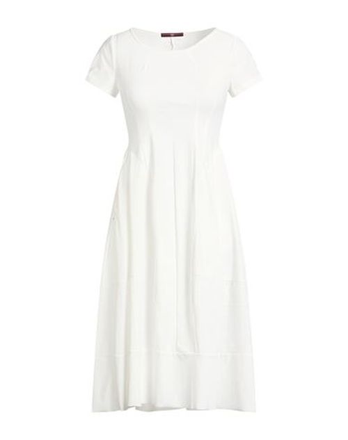 Woman Midi dress White Size 10 Nylon, Elastane