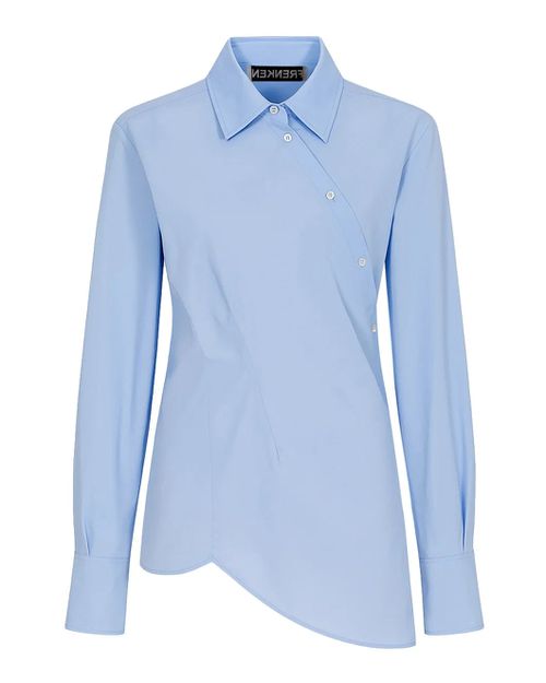 Twisted Cotton Light Blue Shirt
