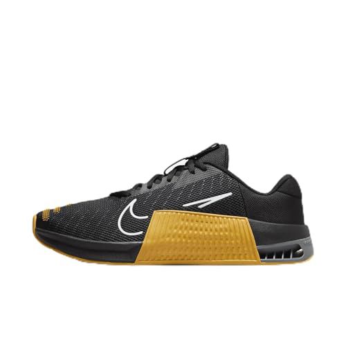 Nike Metcon 9 (Team) Men's Workout Shoes (FD5431-004, Black/University Gold/Smoke Grey/White)