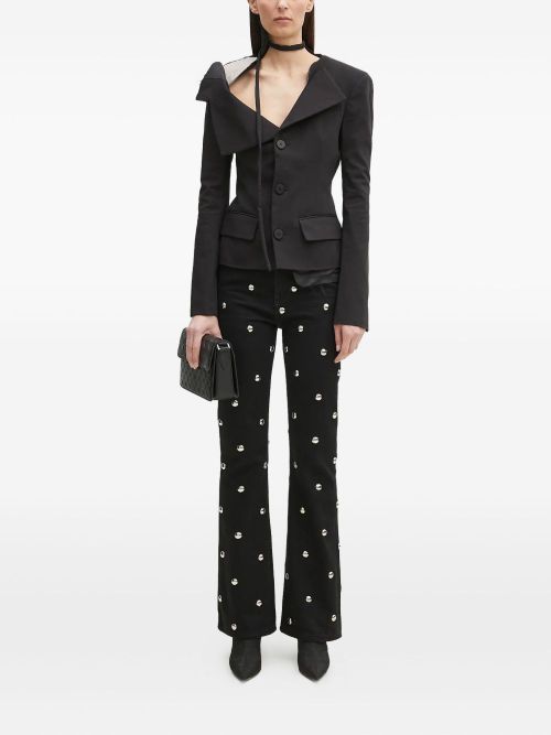 Embellished flared jeans - Black