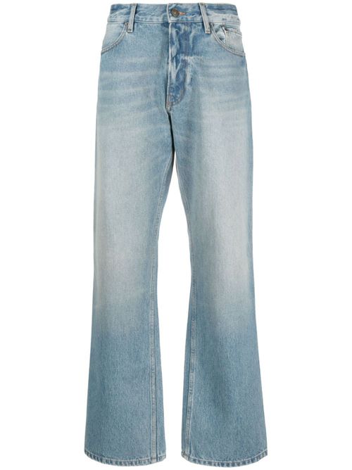 Low-rise wide-leg jeans - Blue