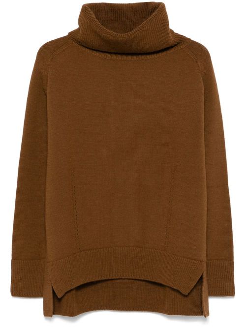 X Comme Des Garçons roll-neck sweater - Brown