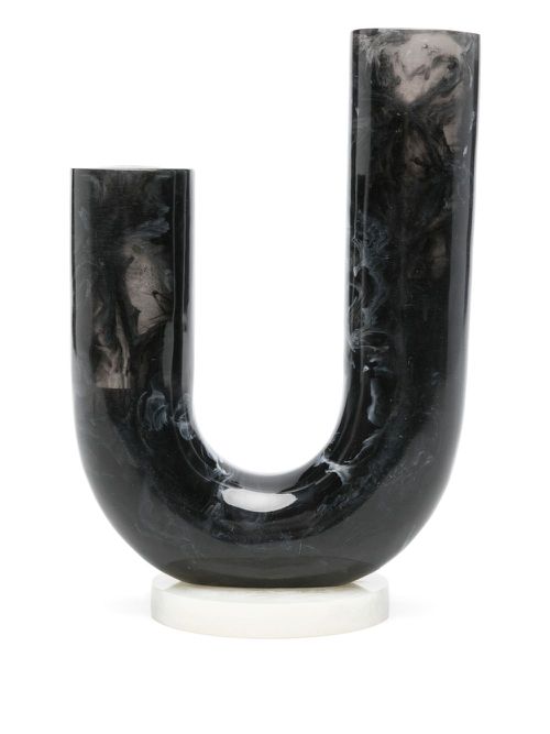 Como Double Tube vase - Black