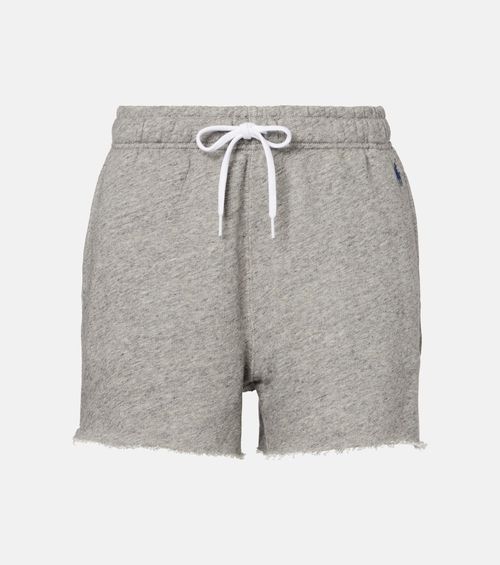 Cotton-blend fleece shorts