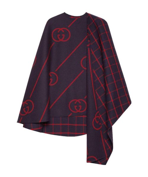 GG wool cape