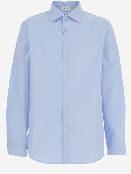 Cotton Shirt — Blue
