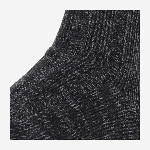 Stretch Cotton Blend Twist Socks — Black