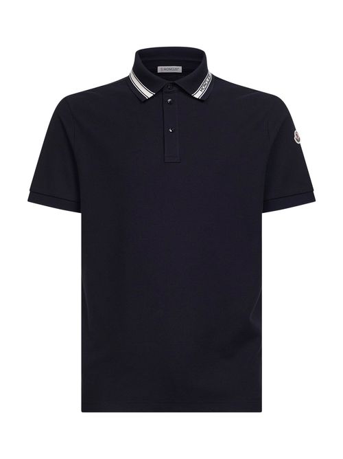 Cotton Piqué Polo Shirt — Navy