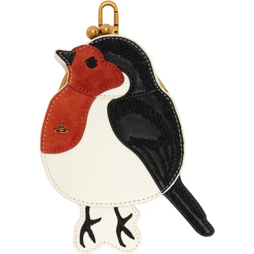 Multicolor Robin Frame Charm Pouch