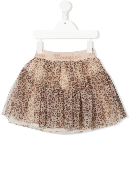 Animal-print tutu skirt - Neutrals