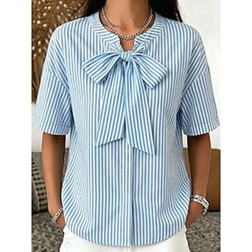 Women's Shirt Graphic Vacation Vintage Daily Sleeveless Regular Tops Blue Black And White Yellow Pink Red Summer Spring