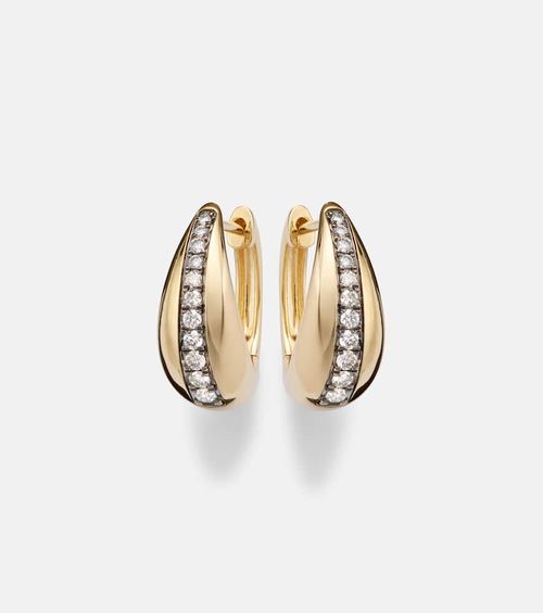 The Night Call 10kt gold earrings with diamonds