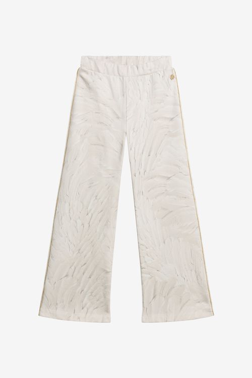 Allover Plumage Print Trousers
