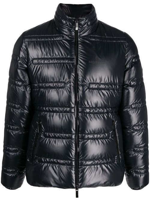 Logo-print padded jacket