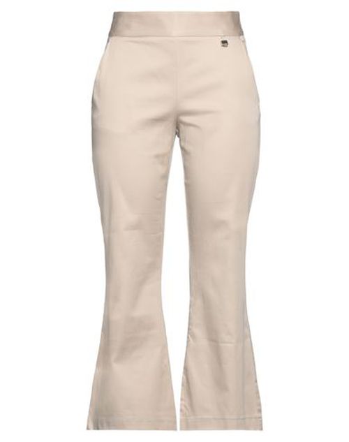 Luckylu Milano Woman Pants Beige Size 2 Cotton, Elastane
