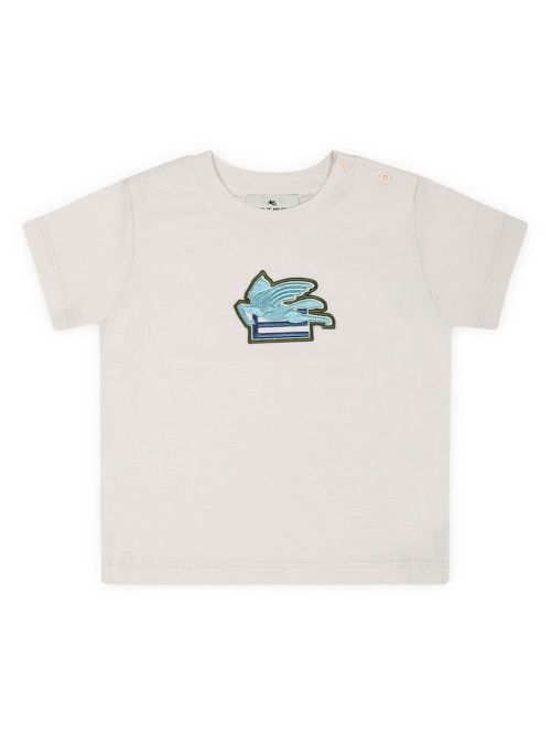 Pegaso-motif T-shirt - White