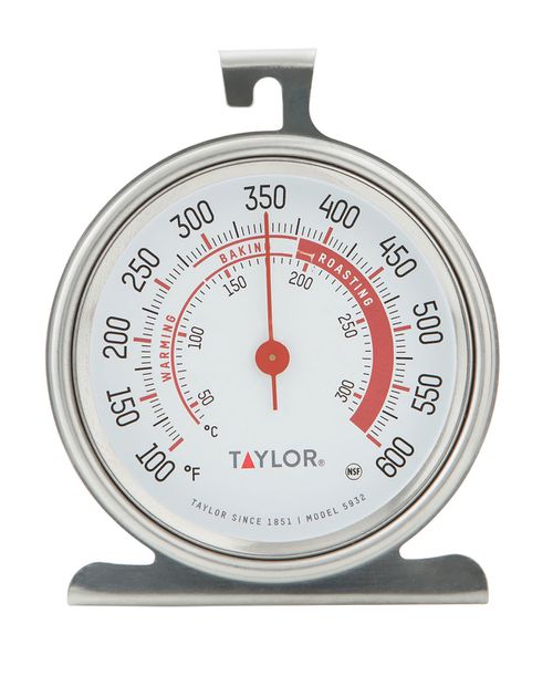 3 Dial Oven Thermometer - Silver