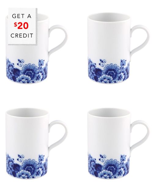 Blue Ming Mugs (Set Of 4) with $20 Credit