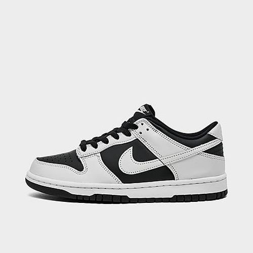 Big Kids Dunk Low Casual Shoes in Black/Platinum Tint/White