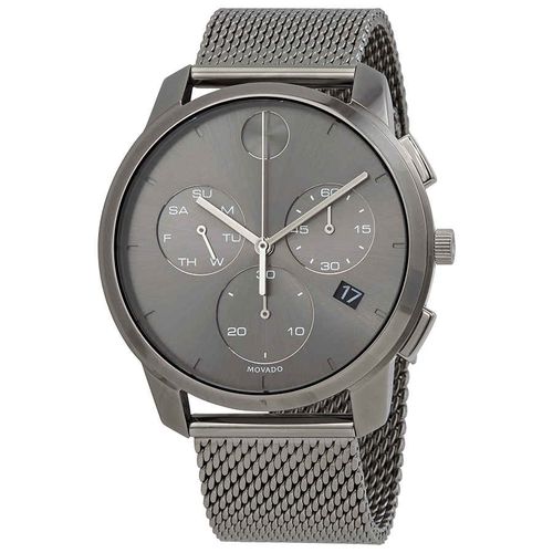 Bold Thin Chronograph Quartz Grey Dial Mens Watch 3600635