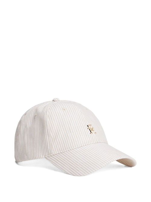 Tommy Hilfiger Woven Baseball Cap / Neutral Tommy Hilfiger LOGO EMBROIDERY RAFFIA BASEBALL CAP - Cap  main image 2