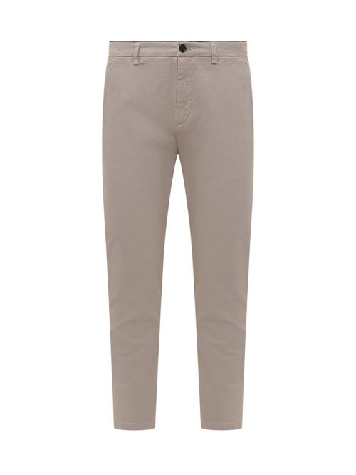 Beige Slim Chino Trousers