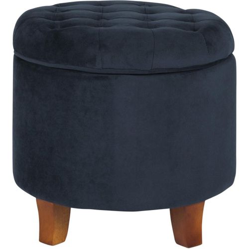 Cambridge Tufted Round Storage Ottoman Footstool