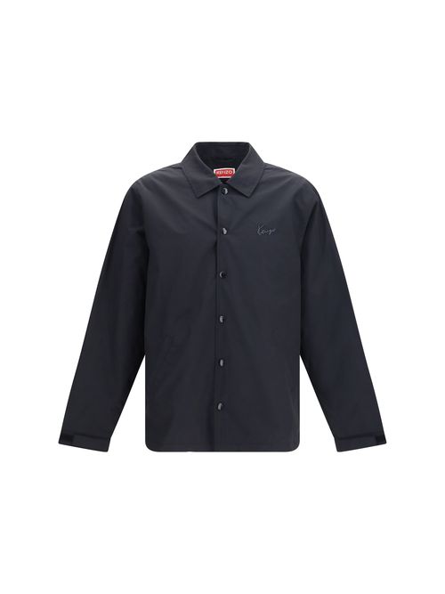 Lightweight Cotton and Nylon Jacket — Black