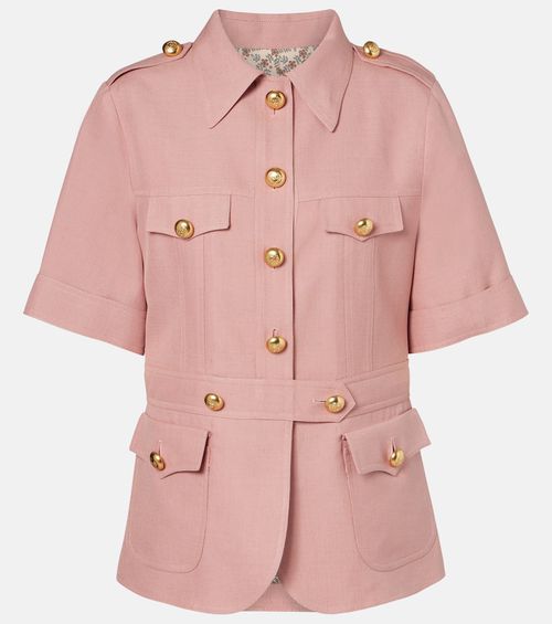 Cashmere and cotton jacket