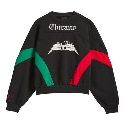 X Willy Chavarria Bball Fleece Crewneck Sweatshirt 'Black'