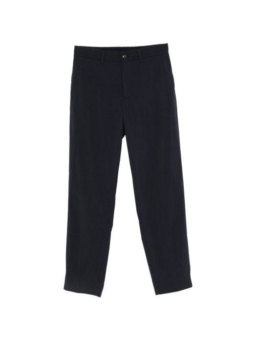Elasticated Waistband Trousers — Navy