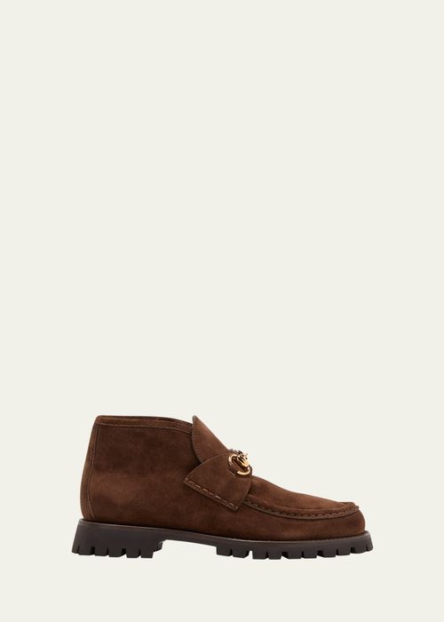 Sylke Suede Bit Moccasin Booties
