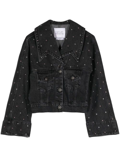 Studded denim jacket - Black