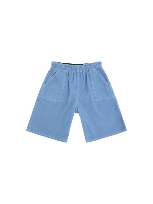 Corduroy Bermuda Shorts — Blue