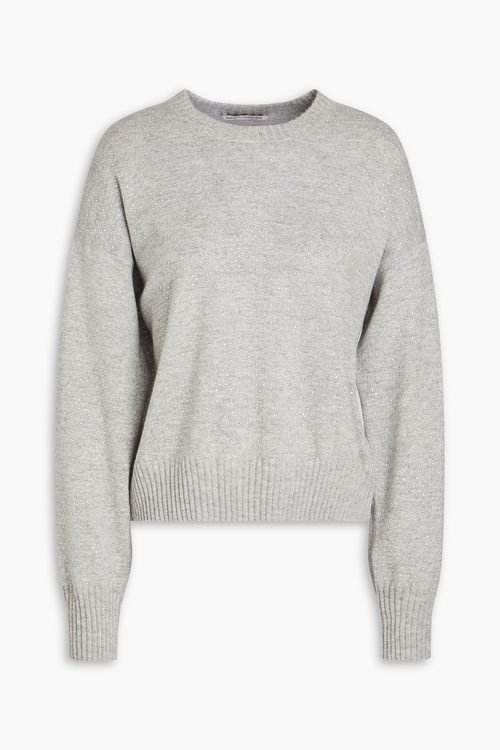 Autumn Cashmere - Melierter Kaschmirpullover - Grau - S