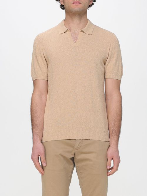 Polo Shirt Men color Beige