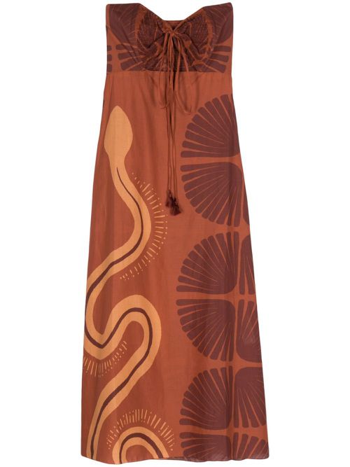 Mother Of All Waters maxi dress - Brown