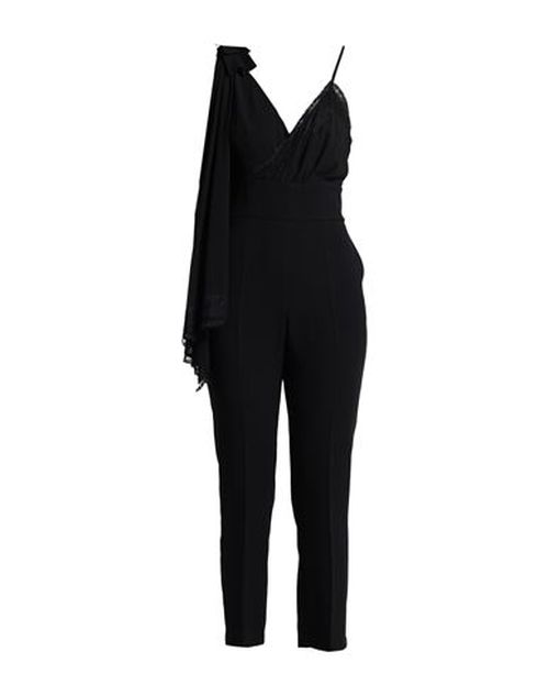 Woman Jumpsuit Black Size 6 Polyester