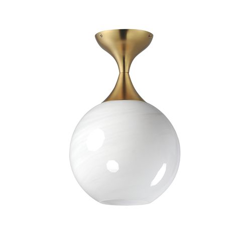 Natural Aged Brass Flush Mount from the Neve Collection