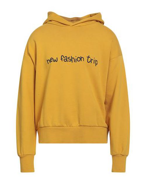 Man Sweatshirt Mustard Size M Cotton