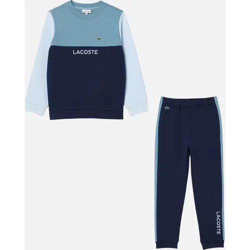 Boy's LACOSTE BOYS COLOUR BLOCK TRACKSUIT SJ8451/XJ8454