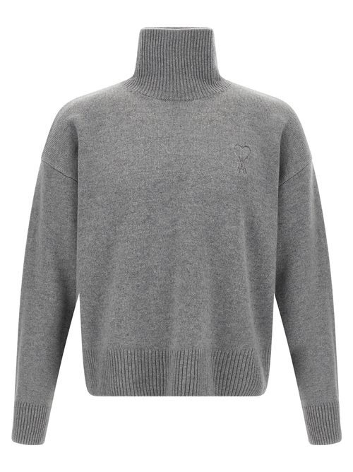 Puff Logo Sweater Sweaters And Cardigans Gray