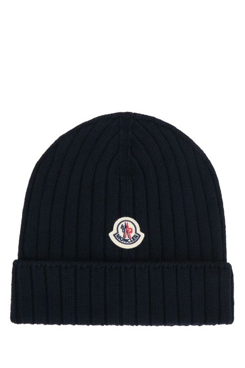 HAT Ribbed Knit Beanie — Navy