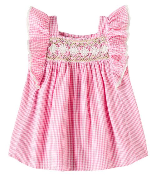 Louise Misha Baby Martine gingham cotton dress