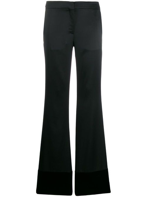High-rise flared trousers - Black