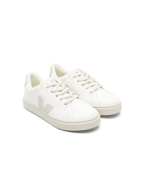 Esplar lace-up leather sneakers - White