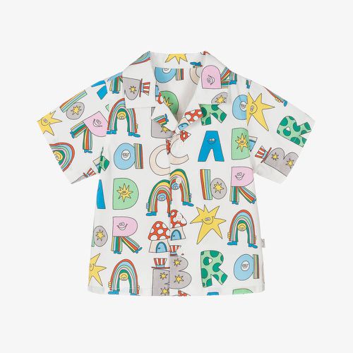 Boys Ivory Cotton Magical Letters Shirt